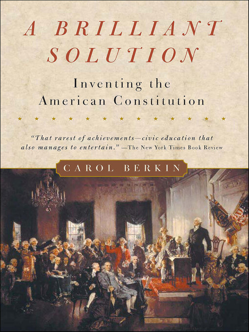Title details for A Brilliant Solution by Carol Berkin - Wait list